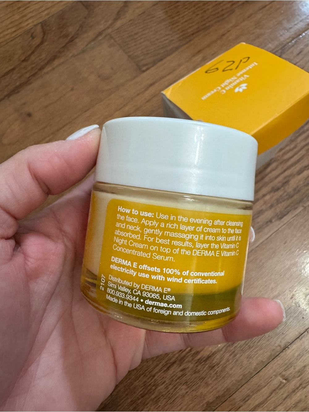 DERMA-E Vitamin C Intense Night Cream, 2 Oz, Brightening and Hydrating Facial - Picture 8 of 10